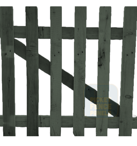 Flat Top Picket Gates - Willow