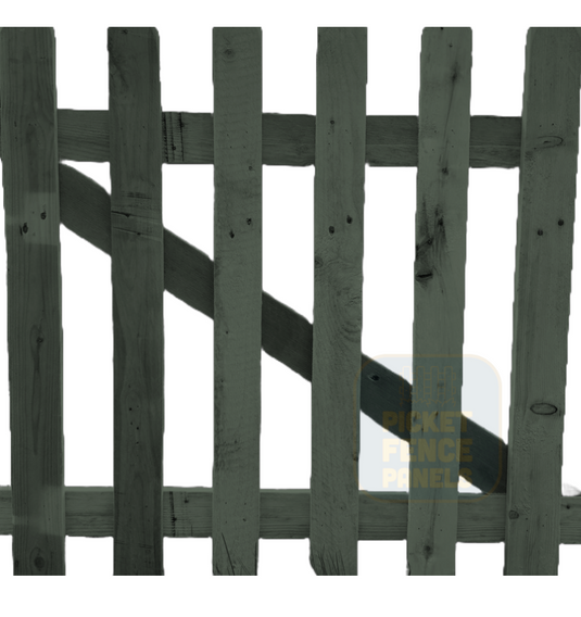 Flat Top Picket Gates - Willow