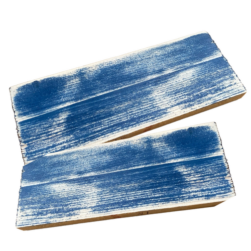 Iris Blue Distressed Effect - 1 Square Meter Pack