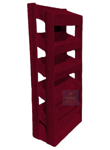 Tilted Handmade Display Stands - 5 Tier - Regency Puce