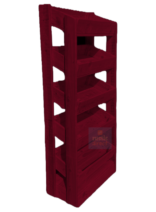 Tilted Handmade Display Stands - 5 Tier - Regency Puce