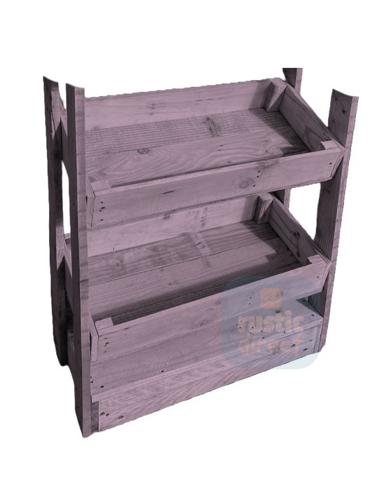 Tilted Handmade Display Stands - 2 Tier - French Lilac