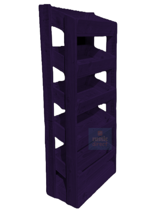 Tilted Handmade Display Stands - 5 Tier - Mauvine Purple