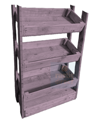 Tilted Handmade Display Stands - 3 Tier - French Lilac