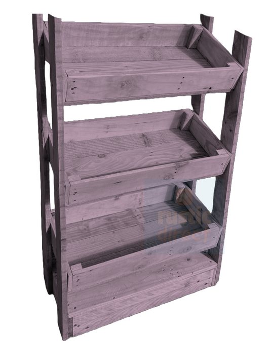Tilted Handmade Display Stands - 3 Tier - French Lilac