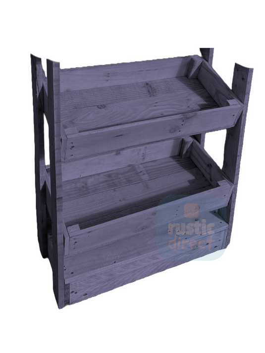 Tilted Handmade Display Stands - 2 Tier - Lavender