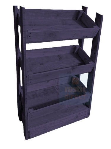 Tilted Handmade Display Stands - 3 Tier - Czar Plum