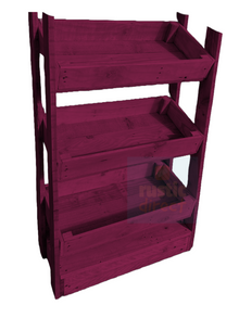 Tilted Handmade Display Stands - 3 Tier - Passionate Plum