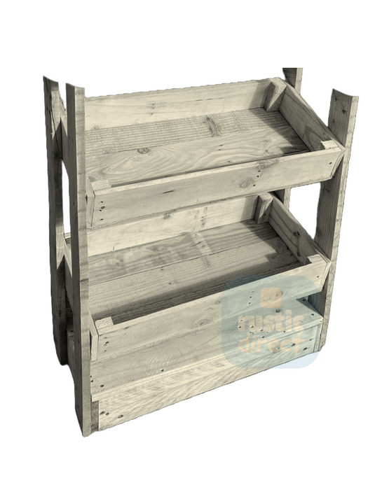 Tilted Handmade Display Stands - 2 Tier - Cornish Cream