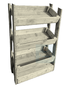 Tilted Handmade Display Stands - 3 Tier - Cornish Cream