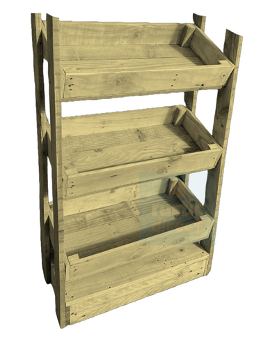 Tilted Handmade Display Stands - 3 Tier - Lemon