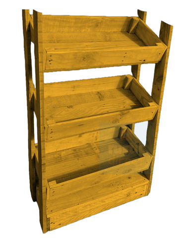 Tilted Handmade Display Stands - 3 Tier - Drawing Room Gold