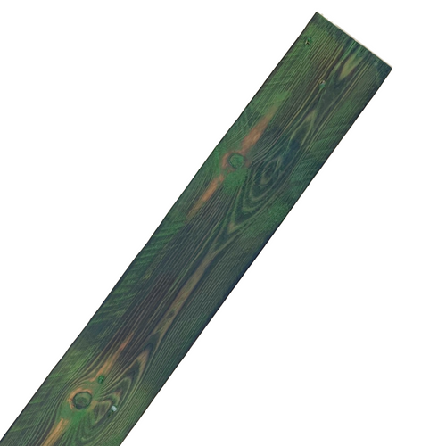 Green Scorched Pallet Board Cladding - 1 Square Meter Pack