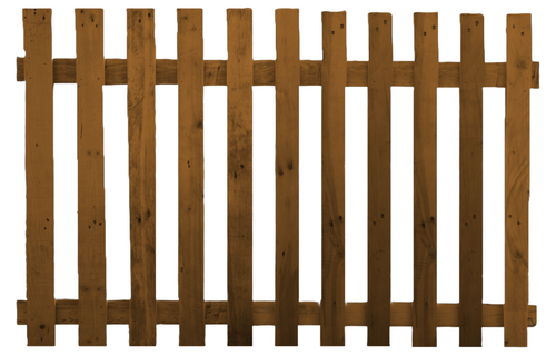 Flat Top Picket Fence Panel Harvest Gold