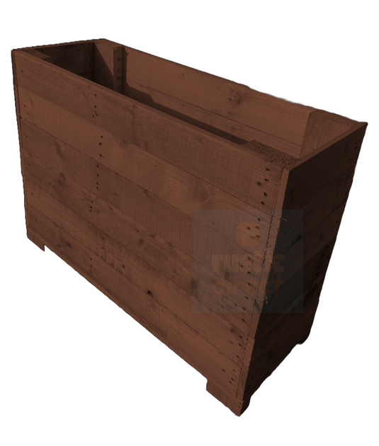 Rectangular Planters 80cm x 60cm x 30cm - 2 Pack