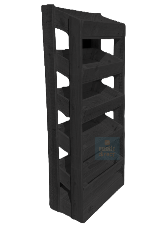 Tilted Handmade Display Stands - 5 Tier - Anthracite Grey