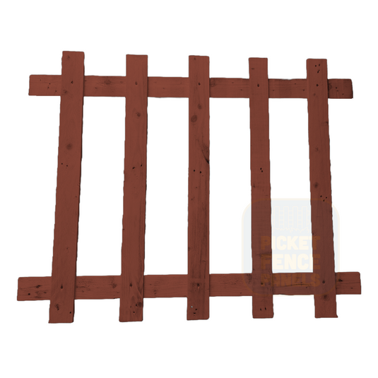 Open Picket Fence Panels - Red Cedar