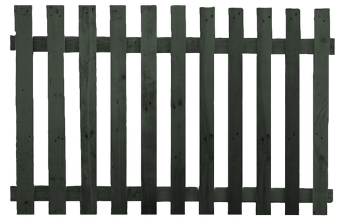Flat Top Picket Fence Panel Willow