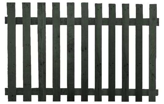 Flat Top Picket Fence Panel Willow