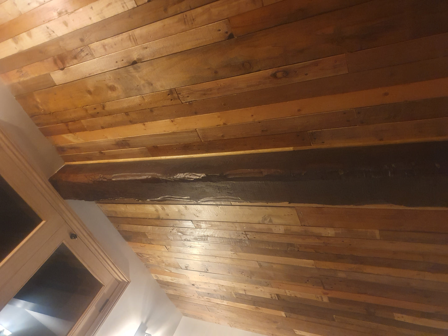 Clear Waxed Rustic Reclaimed Wood Cladding - 1 Square Meter Pack