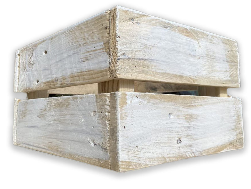 Load image into Gallery viewer, Rectangular Crate / Planter - Whitewash - Choose From 16 Sizes
