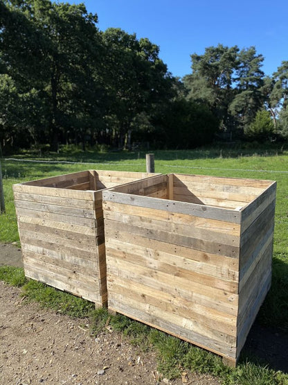 Rustic Square Planter 100cm x 100cm x 100cm - Extra Large - Individual