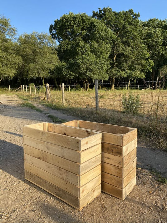 Rectangular Planters 80cm x 60cm x 30cm - 2 Pack