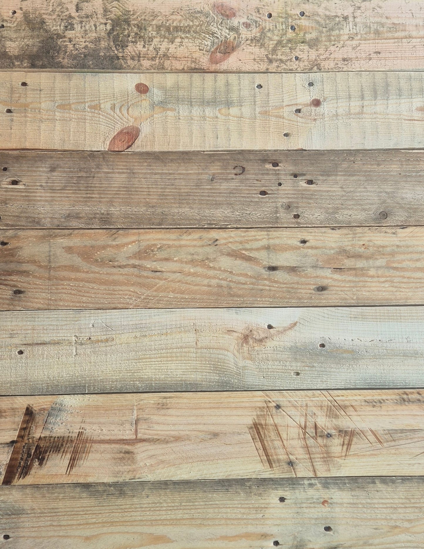 Rustic Reclaimed Wood Flooring All 140mm Wide - 1000mm Lengths - 1 Square Meter Pack