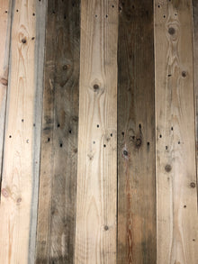 Treated Rustic Reclaimed Wood Cladding - 1 Square Meter Pack