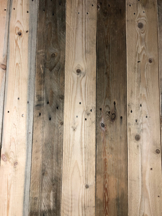 Treated Rustic Reclaimed Wood Cladding - 1 Square Meter Pack