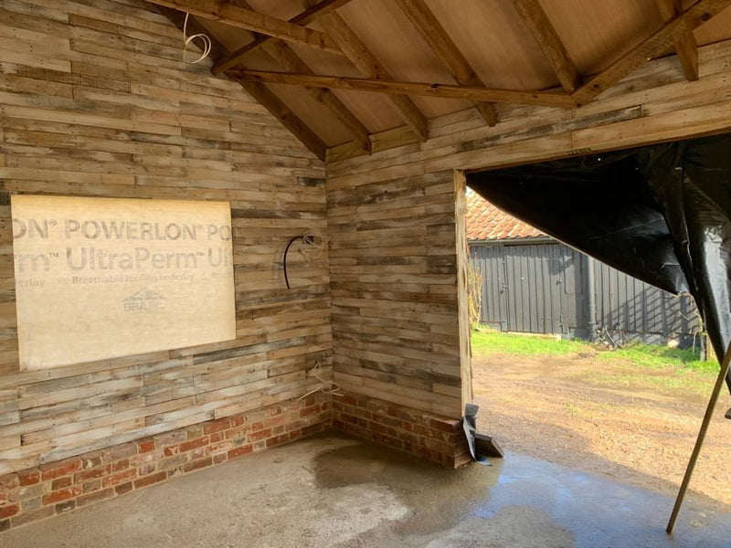 Load image into Gallery viewer, Alpine Whitewash Rustic Wood Cladding - 10 Square Meter Pack - BULK BUY
