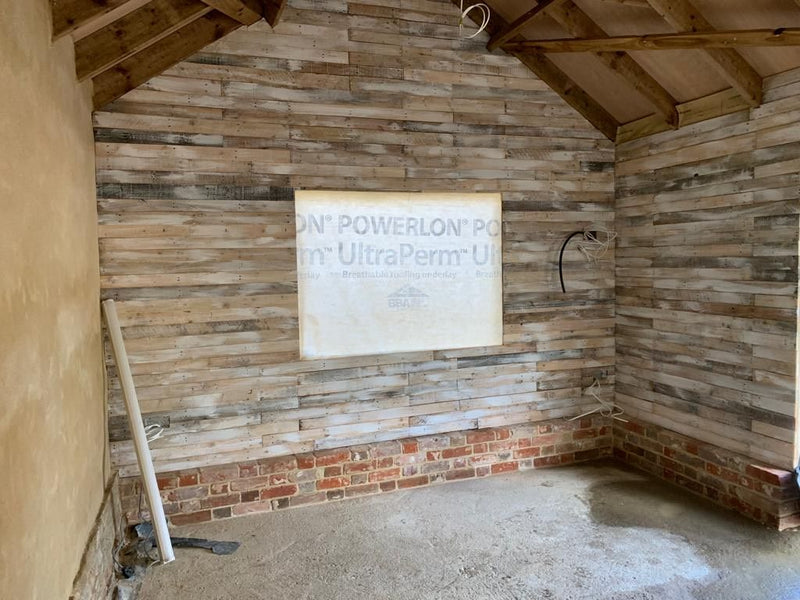 Load image into Gallery viewer, Alpine Whitewash Rustic Wood Cladding - 10 Square Meter Pack - BULK BUY
