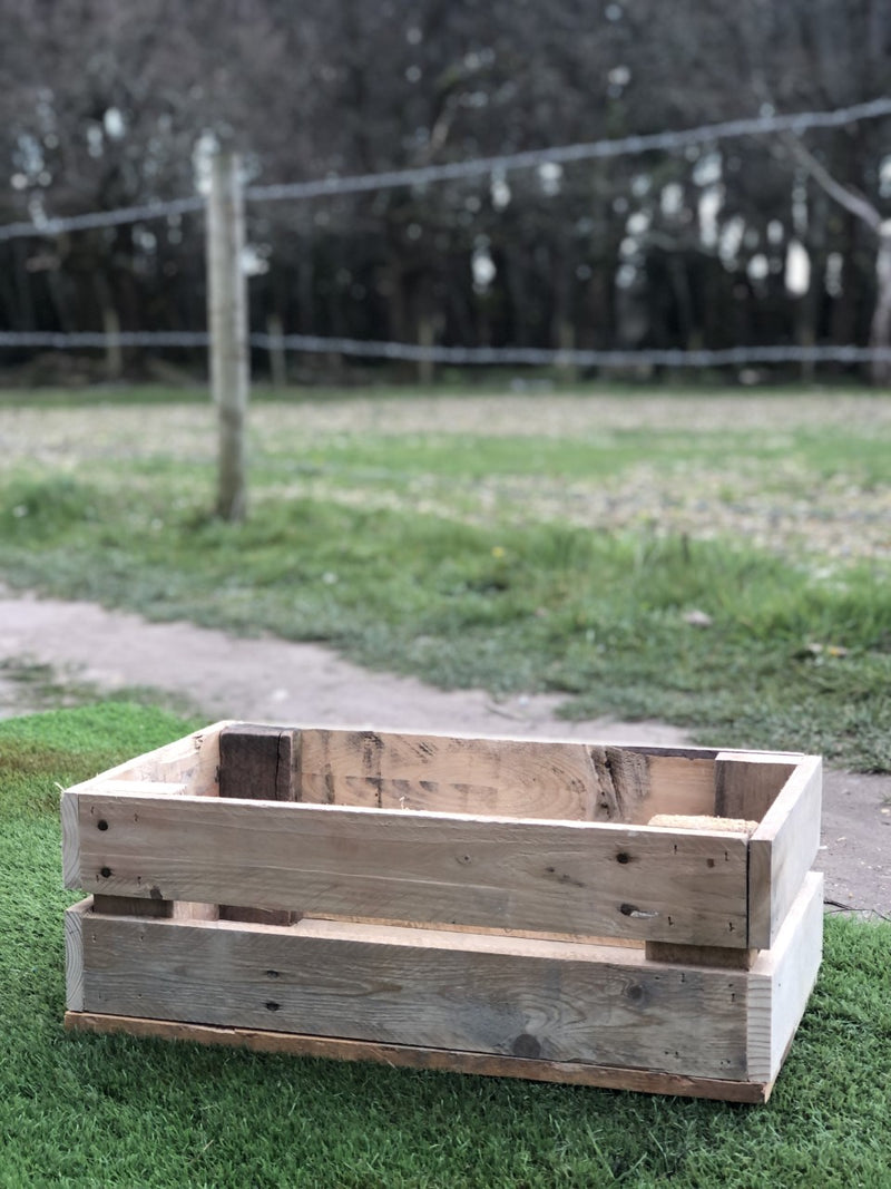 Load image into Gallery viewer, Rustic Direct Rectangular Eco Wood Crate 2 Tier 50cm x 30cm

